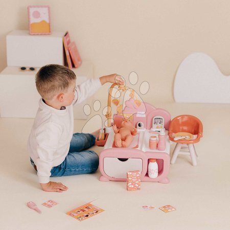 Puppenhäuser - Elektronisches Puppenhaus Cocoon Nursery Soft Baby Nurse Smoby - 6