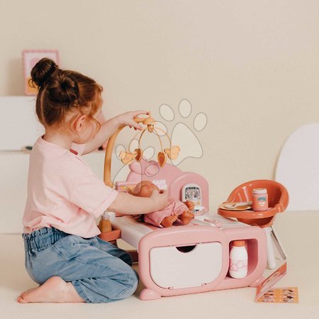 Puppenhäuser - Elektronisches Puppenhaus Cocoon Nursery Soft Baby Nurse Smoby - 8