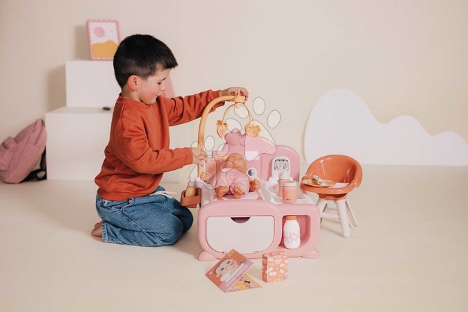 Puppenhäuser - Elektronisches Puppenhaus Cocoon Nursery Soft Baby Nurse Smoby - 15