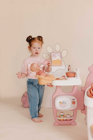 Puppenhäuser - Dreiflügeliges Puppenhaus Large Doll's Play Center Soft Baby Nurse Smoby - 5