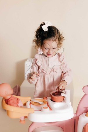 Puppenhäuser - Dreiflügeliges Puppenhaus Large Doll's Play Center Soft Baby Nurse Smoby - 13