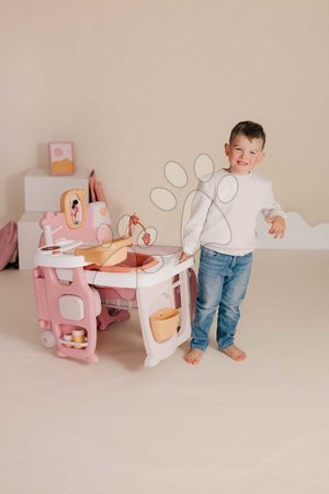 Puppenhäuser - Dreiflügeliges Puppenhaus Large Doll's Play Center Soft Baby Nurse Smoby - 20