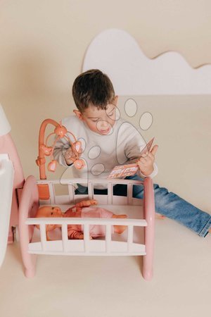 Puppenhäuser - Dreiflügeliges Puppenhaus Large Doll's Play Center Soft Baby Nurse Smoby - 21
