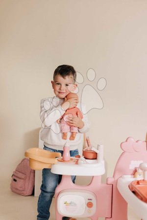 Puppenhäuser - Dreiflügeliges Puppenhaus Large Doll's Play Center Soft Baby Nurse Smoby - 23