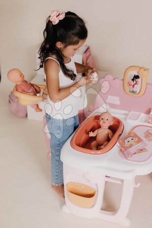 Puppenhäuser - Dreiflügeliges Puppenhaus Large Doll's Play Center Soft Baby Nurse Smoby - 26