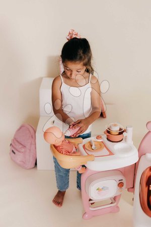 Puppenhäuser - Dreiflügeliges Puppenhaus Large Doll's Play Center Soft Baby Nurse Smoby - 28