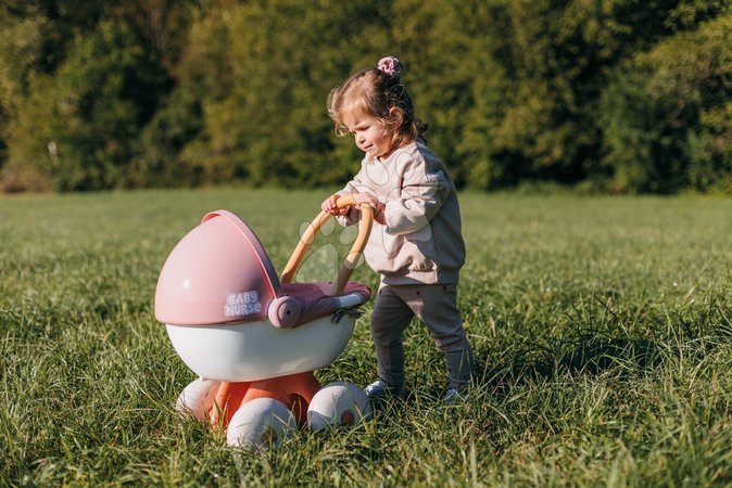 Puppenwagen ab 18 Monaten - Puppenwagen mit Textilausstattung Pram Soft Baby Nurse Smoby - 3