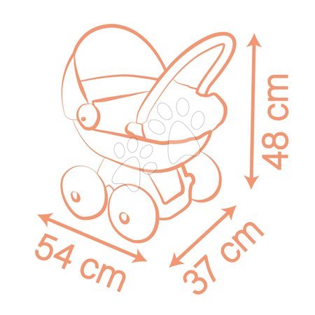 Puppenwagen ab 18 Monaten - Puppenwagen mit Textilausstattung Pram Soft Baby Nurse Smoby - 25