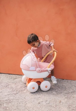 Puppenwagen ab 18 Monaten - Puppenwagen mit Textilausstattung Pram Soft Baby Nurse Smoby - 15