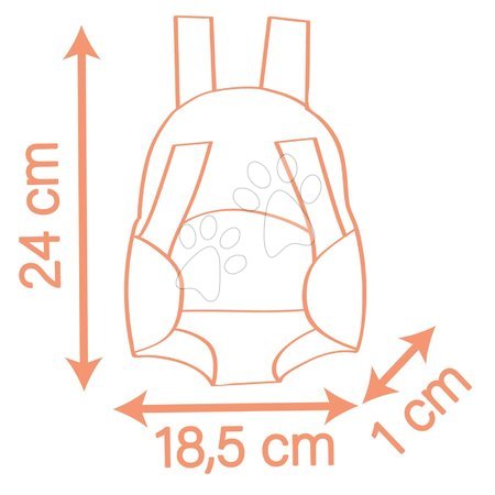 Puppenzubehör - Puppen-Babytrage mit verstellbaren Gurten – Carrier Soft Baby Nurse von Smoby - 3