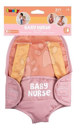 Puppenzubehör - Puppen-Babytrage mit verstellbaren Gurten – Carrier Soft Baby Nurse von Smoby - 4