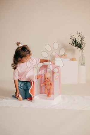 Puppenzubehör - Badezimmer mit funktionierender Dusche für Puppen Shower Soft Baby Nurse Smoby - 3