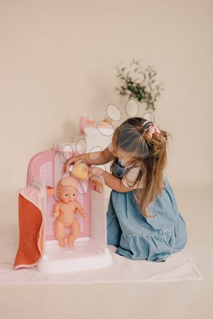 Puppenzubehör - Badezimmer mit funktionierender Dusche für Puppen Shower Soft Baby Nurse Smoby - 10