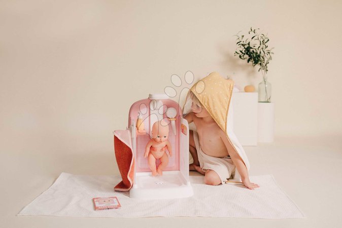 Puppenzubehör - Badezimmer mit funktionierender Dusche für Puppen Shower Soft Baby Nurse Smoby - 17