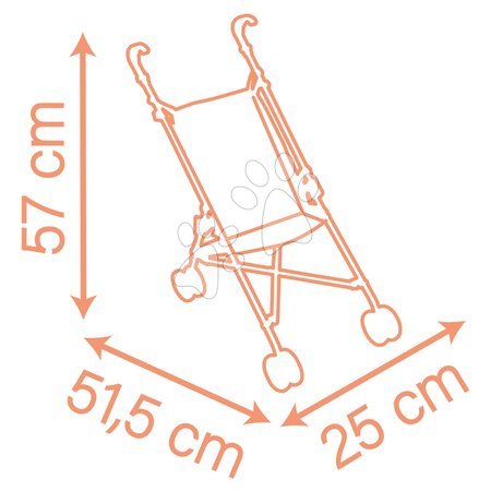 Puppenwagen ab 18 Monaten - Kinderwagen Golfwagen faltbar Faltbarer Kinderwagen Weiche Baby-Pflege Smoby - 19
