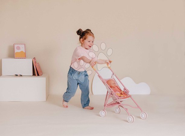 Puppenwagen ab 18 Monaten - Kinderwagen Golfwagen faltbar Faltbarer Kinderwagen Weiche Baby-Pflege Smoby - 15
