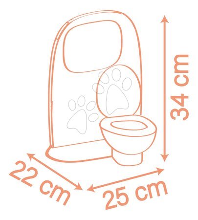 Puppenhäuser - Puppen-Badezimmer mit Toilette Toilets Soft Baby Nurse Smoby - 3