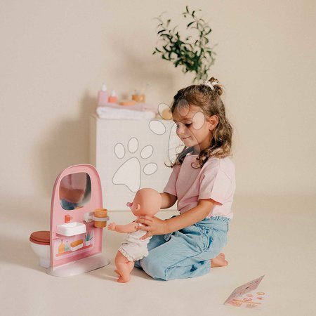 Puppenhäuser - Puppen-Badezimmer mit Toilette Toilets Soft Baby Nurse Smoby - 10