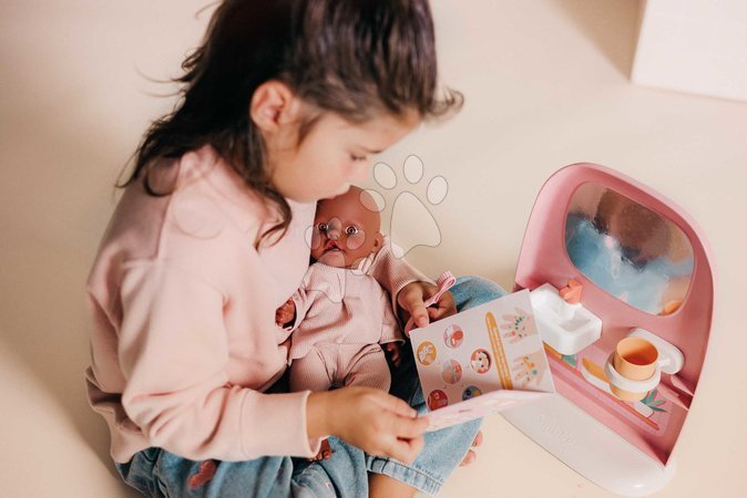 Puppenhäuser - Puppen-Badezimmer mit Toilette Toilets Soft Baby Nurse Smoby - 12