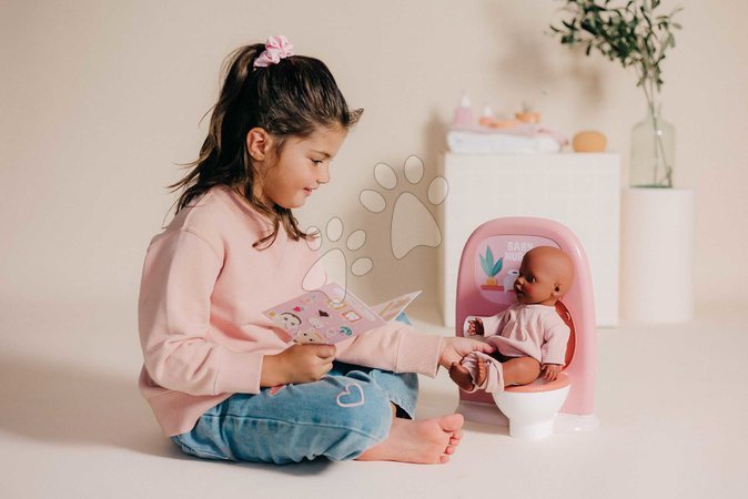 Puppenhäuser - Puppen-Badezimmer mit Toilette Toilets Soft Baby Nurse Smoby - 13