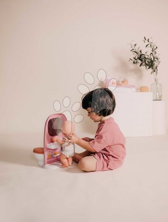 Puppenhäuser - Puppen-Badezimmer mit Toilette Toilets Soft Baby Nurse Smoby - 14