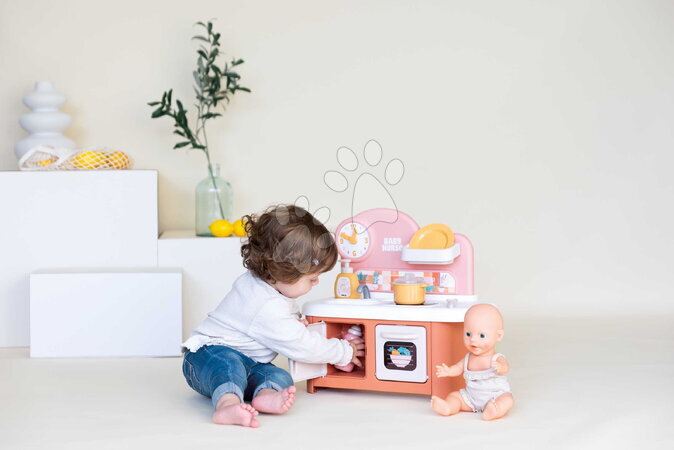 Puppenhäuser - Küchenherd für Puppen Baby Nurse Kitchen Smoby - 4