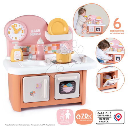Puppenhäuser - Küchenherd für Puppen Baby Nurse Kitchen Smoby - 2