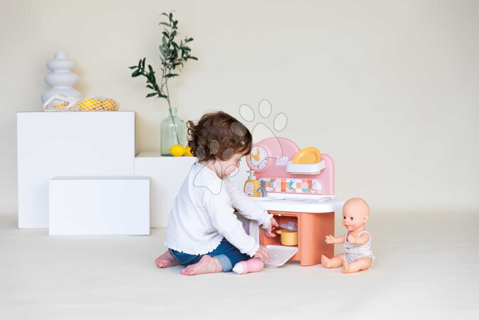 Puppenhäuser - Küchenherd für Puppen Baby Nurse Kitchen Smoby - 5