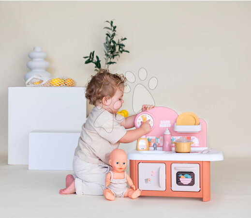Puppenhäuser - Küchenherd für Puppen Baby Nurse Kitchen Smoby - 10
