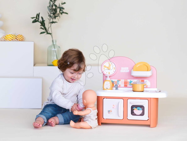 Puppenhäuser - Küchenherd für Puppen Baby Nurse Kitchen Smoby - 13
