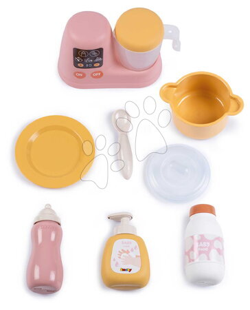 Domečky pro panenky - Kuchyňka s jídelní židličkou pro panenku Baby Nurse Kitchen & High Chair Smoby_1