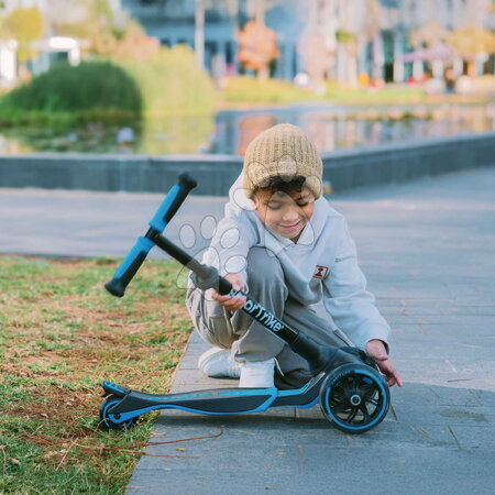 Háromkerekű rollerek - Háromkerekű roller kihúzható lábtartóval Xtend Blue Scooter smarTrike - 12