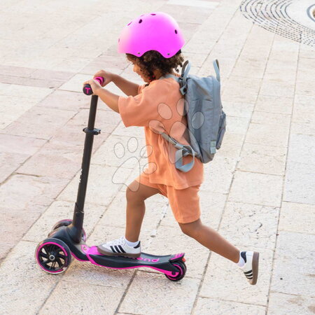 Háromkerekű rollerek - Háromkerekű roller kihúzható lábtartóval Xtend Pink Scooter smarTrike - 13
