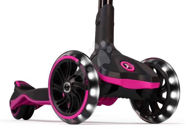 Háromkerekű rollerek - Háromkerekű roller kihúzható lábtartóval Xtend Pink Scooter smarTrike - 5