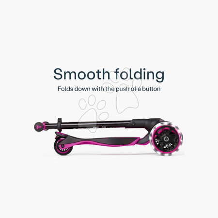 Háromkerekű rollerek - Háromkerekű roller kihúzható lábtartóval Xtend Pink Scooter smarTrike - 12