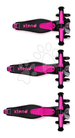 Háromkerekű rollerek - Háromkerekű roller kihúzható lábtartóval Xtend Pink Scooter smarTrike - 7