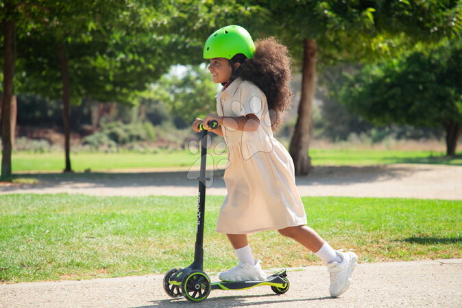 Háromkerekű rollerek - Háromkerekű roller kihúzható lábtartóval Xtend Lime Scooter smarTrike - 15