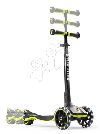 Háromkerekű rollerek - Háromkerekű roller kihúzható lábtartóval Xtend Lime Scooter smarTrike - 4