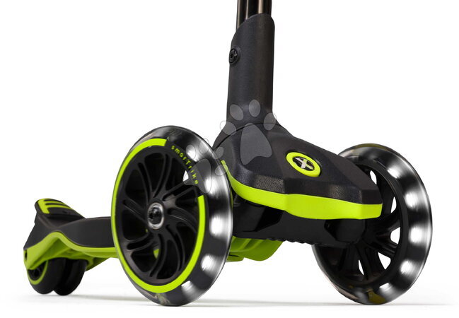 Háromkerekű rollerek - Háromkerekű roller kihúzható lábtartóval Xtend Lime Scooter smarTrike - 5