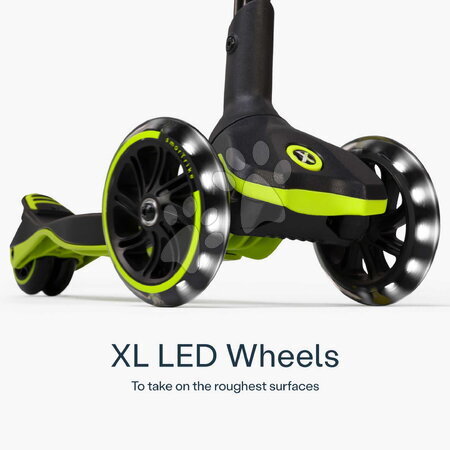 Háromkerekű rollerek - Háromkerekű roller kihúzható lábtartóval Xtend Lime Scooter smarTrike - 10