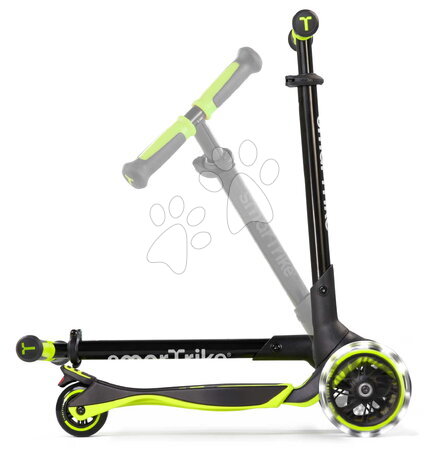 Háromkerekű rollerek - Háromkerekű roller kihúzható lábtartóval Xtend Lime Scooter smarTrike - 8
