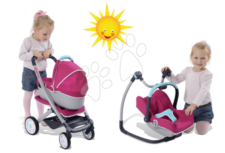 Kočárky od 18 měsíců - Set kočárek pro panenku Maxi Cosi & Quinny 3v1 Smoby - 5