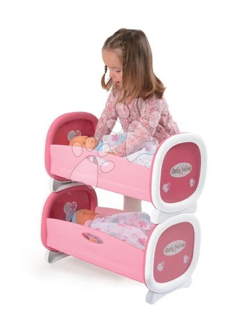 Postýlky a kolébky pro panenky - Kolébka pro dvě panenky do 42 cm Baby Nurse Smoby - 4