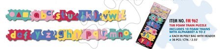 Pěnové puzzle - Pěnové puzzle Vláček s abecedou Lee  Chyun 10 dílů - 1