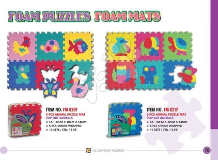 Produse vechi - Puzzle din burete Pop out - Animale Lee Chyun - 1