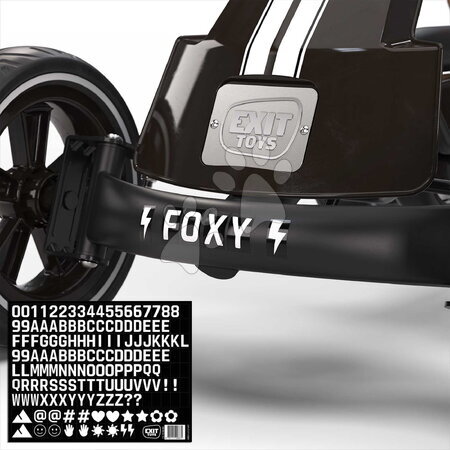 Go Kart - Motokára na šliapanie Go Kart Foxy Espresso Black Exit Toys - 9