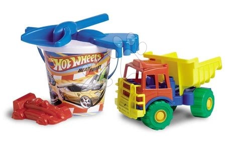 Jocuri de grădină - Set găleată cu maşinuţă Hot Wheels Divertoys