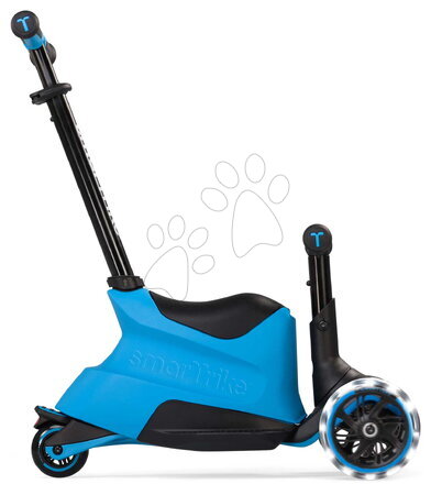 Odrážadlá od 12 mesiacov - Odrážadlo a kolobežka 2v1 trojkolesová s LED kolesami Xtend Scooter Ride-on Blue smarTrike - 2