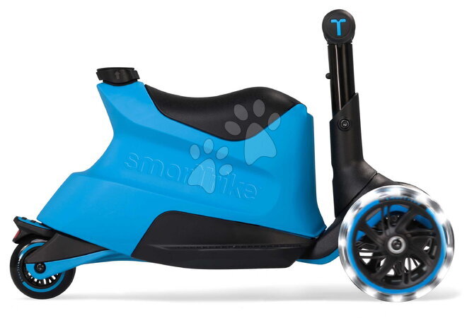 Odrážadlá od 12 mesiacov - Odrážadlo a kolobežka 2v1 trojkolesová s LED kolesami Xtend Scooter Ride-on Blue smarTrike - 5