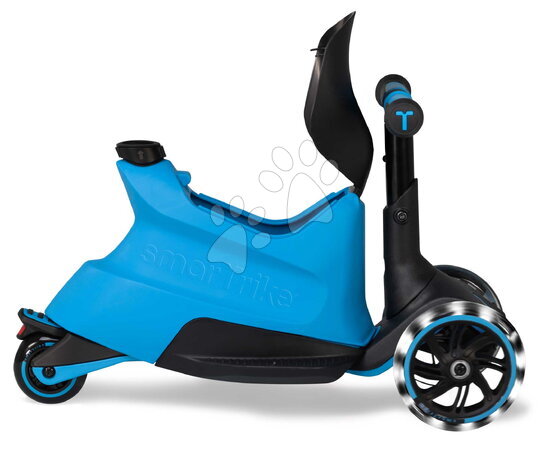 Odrážadlá od 12 mesiacov - Odrážadlo a kolobežka 2v1 trojkolesová s LED kolesami Xtend Scooter Ride-on Blue smarTrike - 6